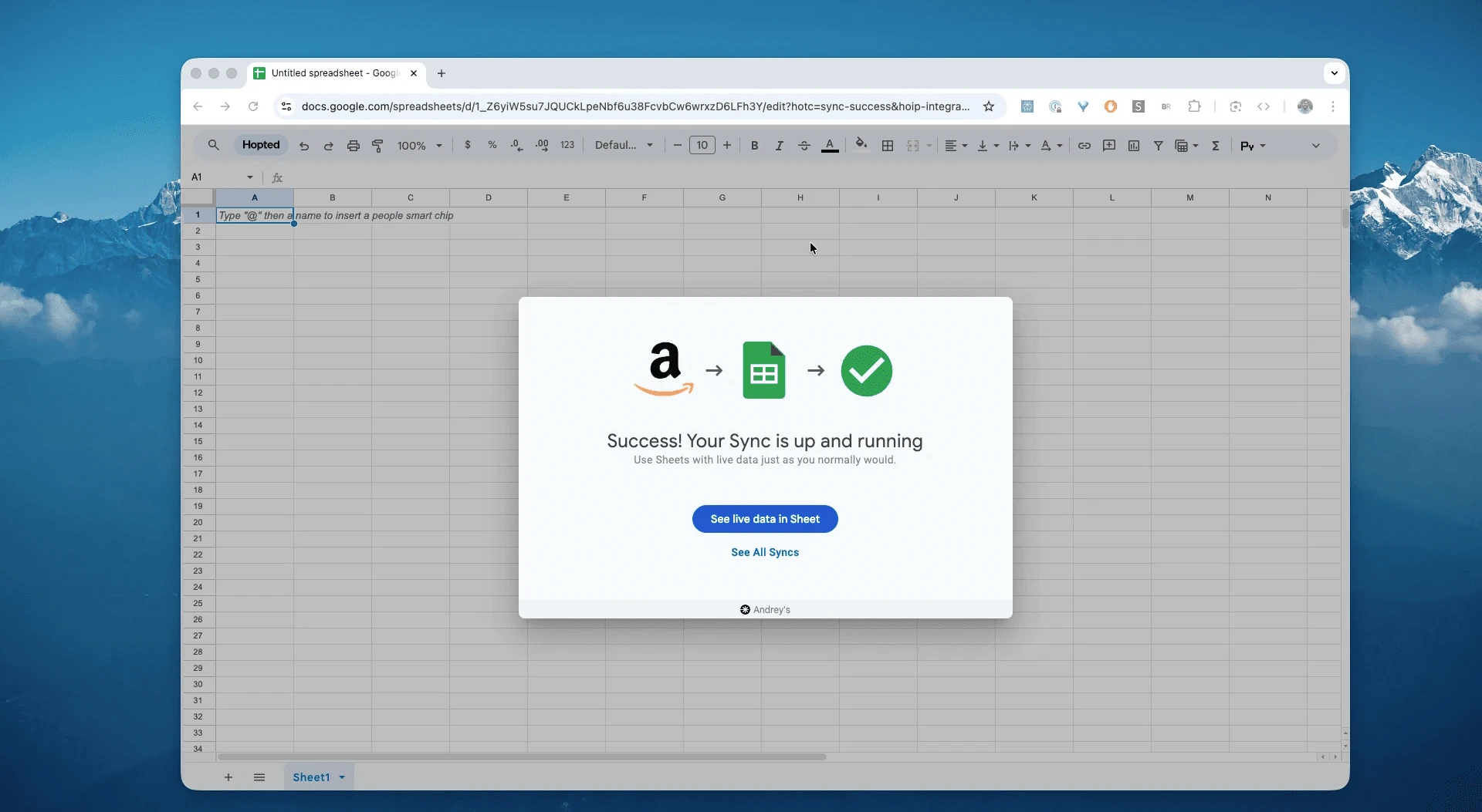 Uložení synchronizace dat Brand Analytics – Repeat Purchase Behaviour v Hopted