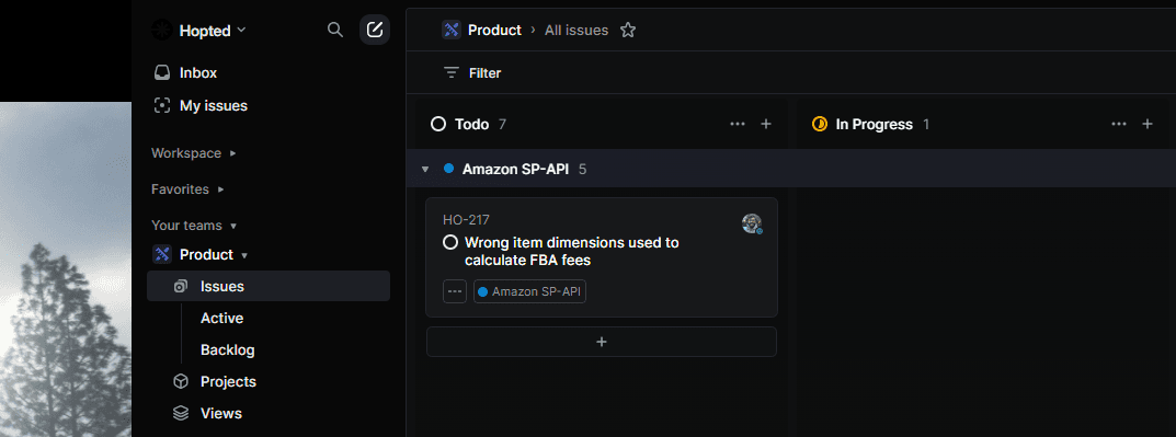 Problème intitulé « Dimensions incorrectes utilisées pour calculer les frais FBA »